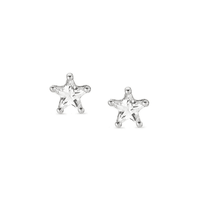 Nomination Sentimental Silver & CZ Star Stud Earrings - Rococo Jewellery