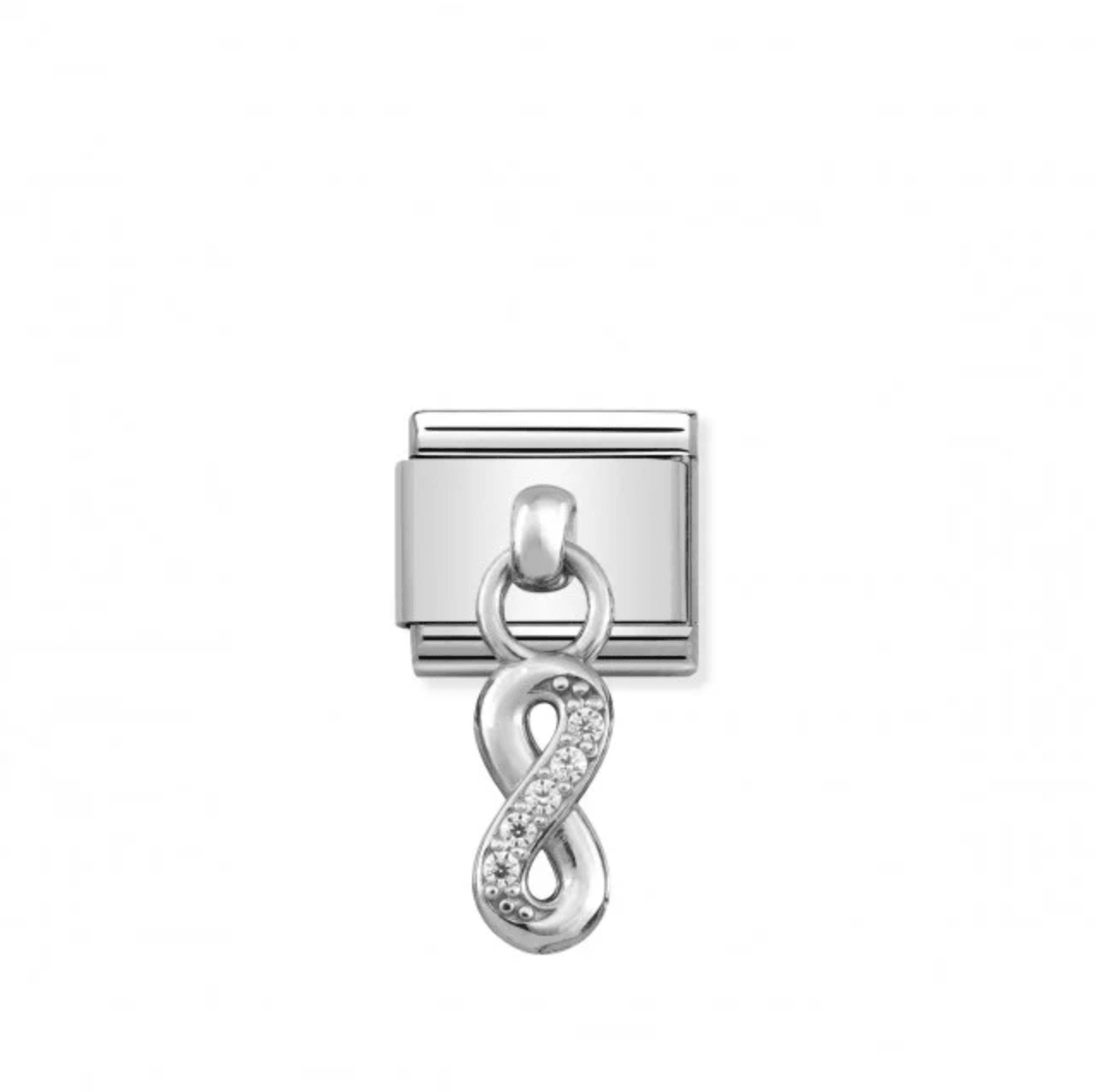 Nomination Cubic Zirconia Infinity Link - Rococo Jewellery