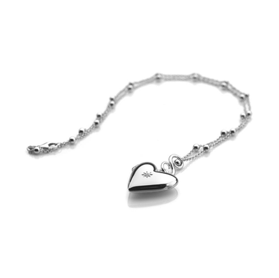 Hot Diamonds Romantic Heart Locket Pendant - Rococo Jewellery