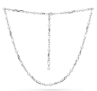 Kit Heath Revival Astoria Figaro Pearl Chain Link Multi Wear Station Necklace - Rococo Jewellery