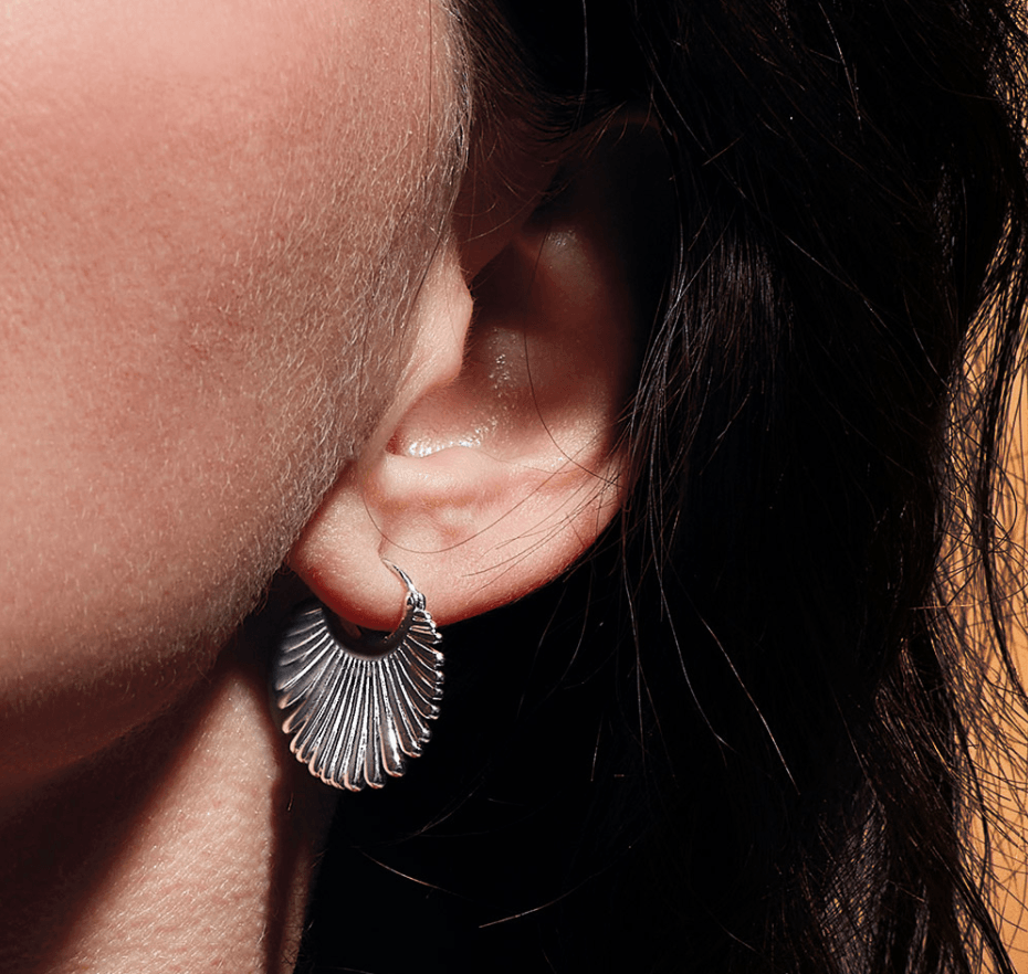 Kit Heath Essence Radiance Grande Fan Hoop Earrings - Rococo Jewellery