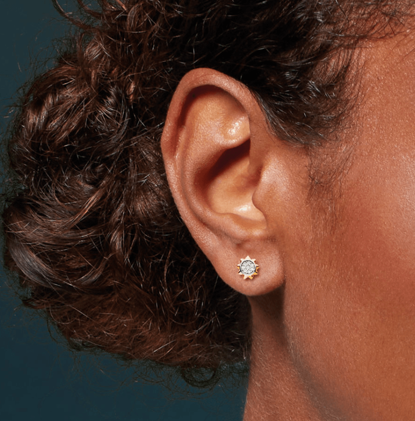 Kit Heath Revival Céleste Small Sun Stud Earrings - Rococo Jewellery