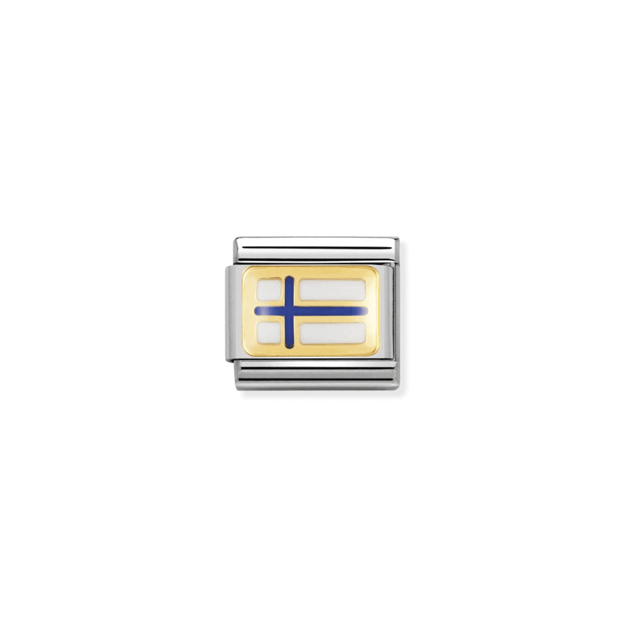 Nomination Classic 18ct Gold Finland Flag Charm - Rococo Jewellery
