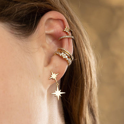 Scream Pretty Stardust Single Ear Cuff - Rococo Jewellery
