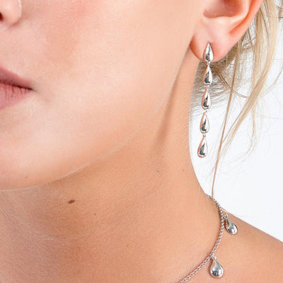 Lucy Q Long Teardrop Earrings - Rococo Jewellery