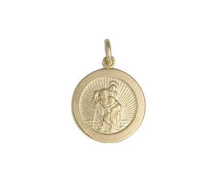 9ct Yellow Gold St Christopher - Rococo Jewellery
