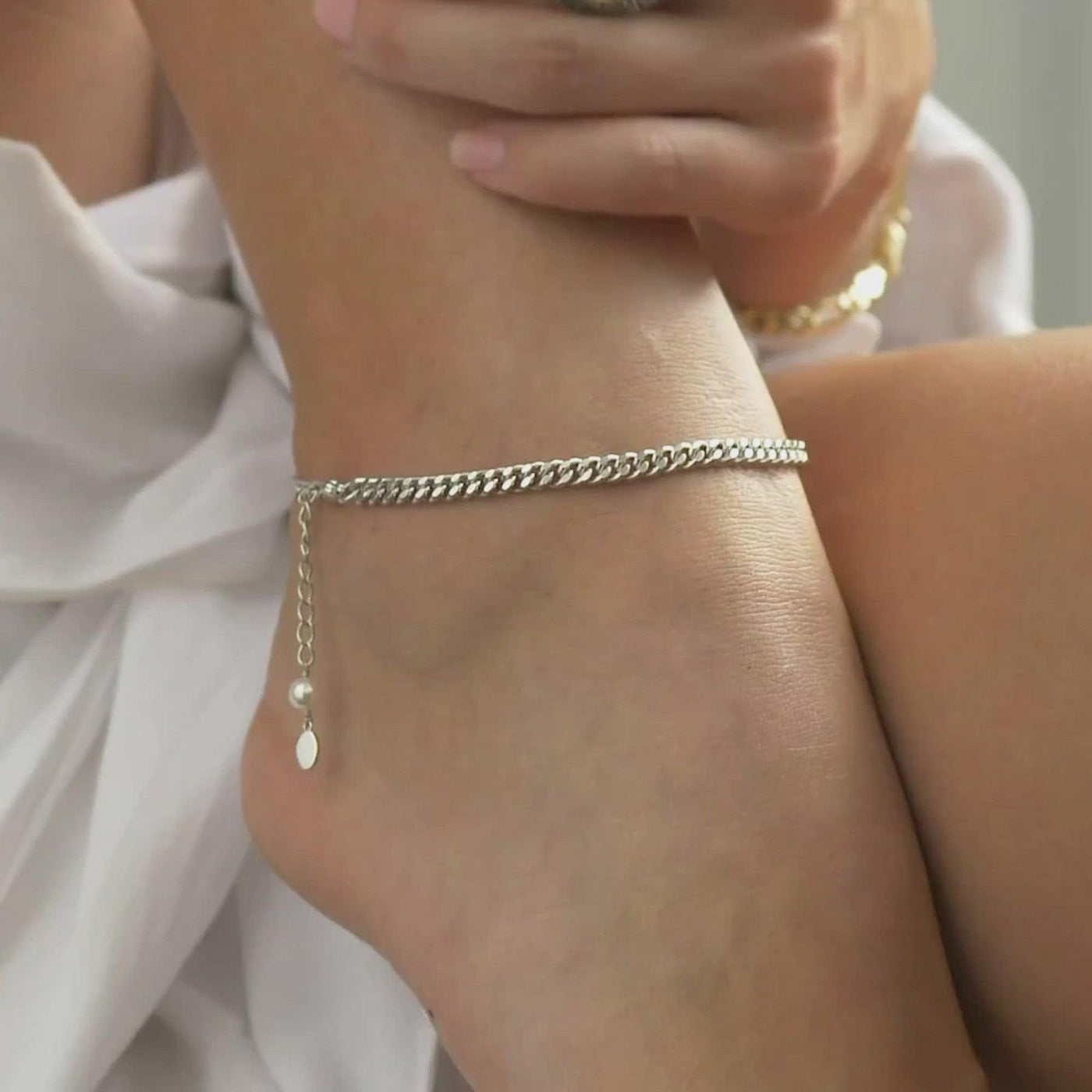 Scream Pretty Hannah Martin Curb Chain Anklet - Rococo Jewellery