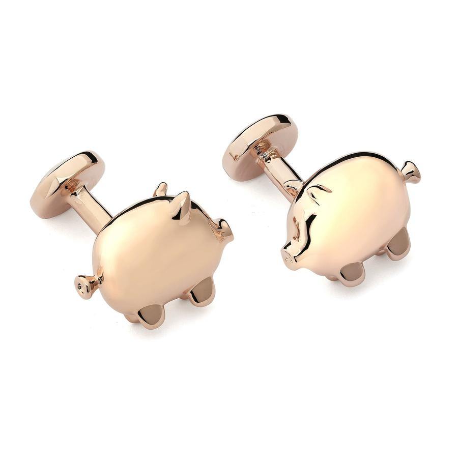 Babette Wasserman Balloon Pig Cufflinks - Rococo Jewellery