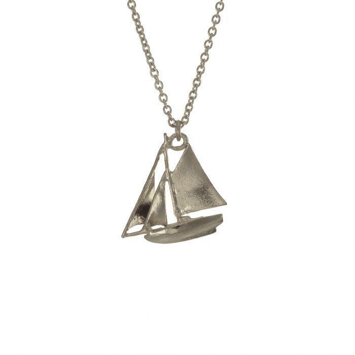 Alex Monroe Sailing Boat Necklace - Rococo Jewellery