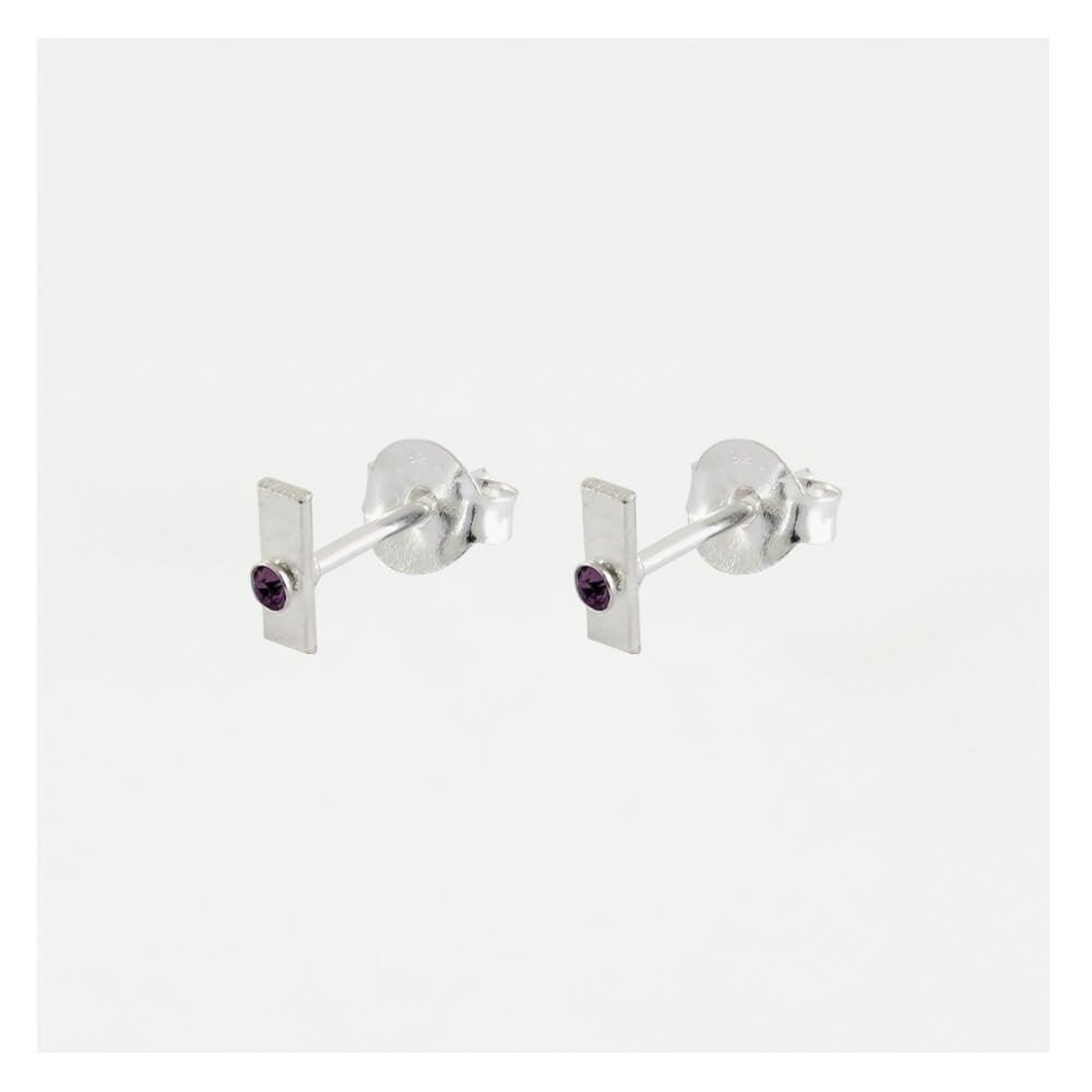 Kingsley Ryan Birthstone Bar Stud Earrings - Rococo Jewellery