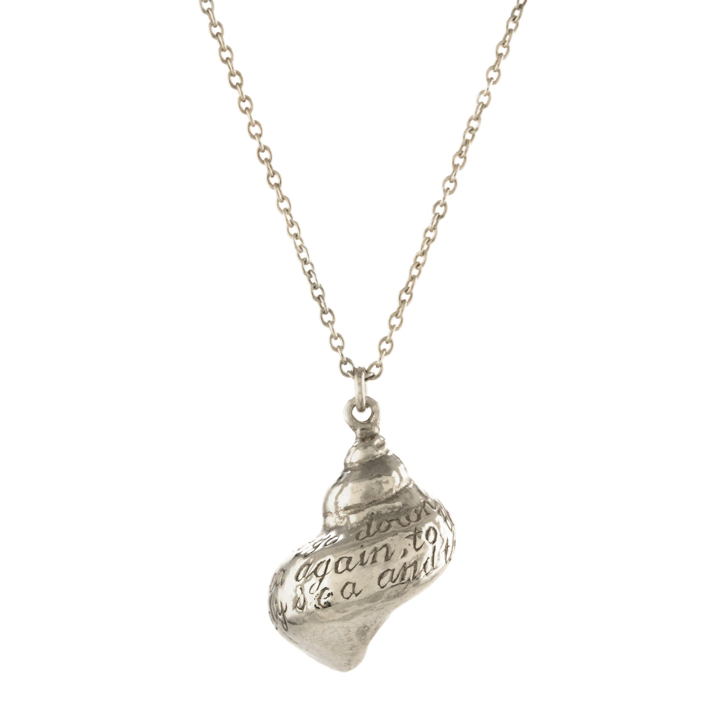 Alex Monroe Engraved Shell Necklace - Rococo Jewellery