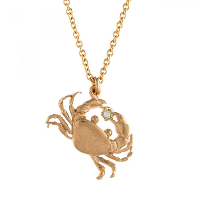 Alex Monroe Cheeky Crab Necklace - Rococo Jewellery