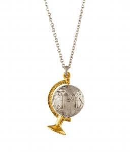 Alex Monroe Spinning Globe Necklace - Rococo Jewellery