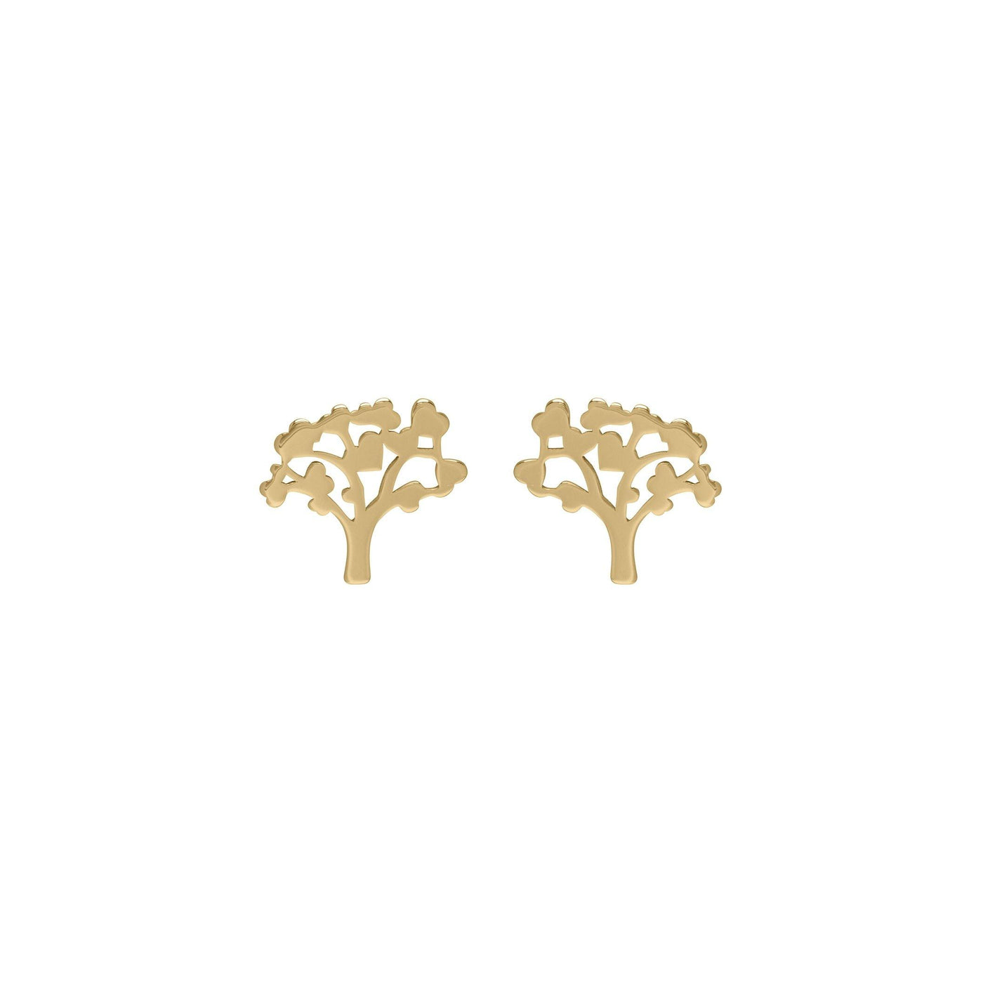 Unique & Co 9ct Gold Tree of Life Stud Earrings - Rococo Jewellery