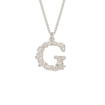Alex Monroe Floral Letter G Necklace - Rococo Jewellery