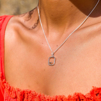 Sea Gems Framed Heart Pendant - Rococo Jewellery