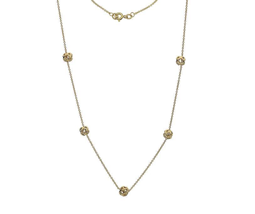9ct Gold Infinity Necklace - 45cm - Rococo Jewellery