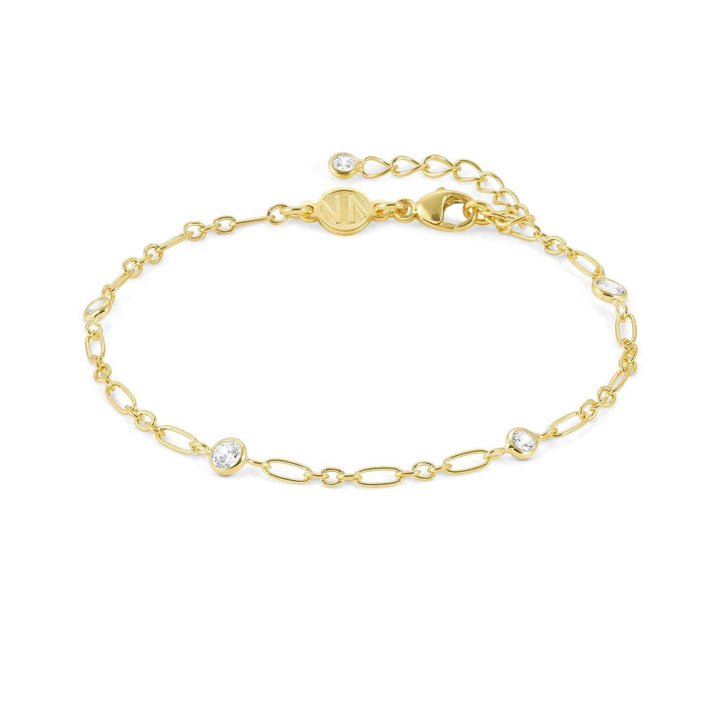 Nomination Gold Plated Bella Figaro Chain Bracelet - Rococo Jewellery