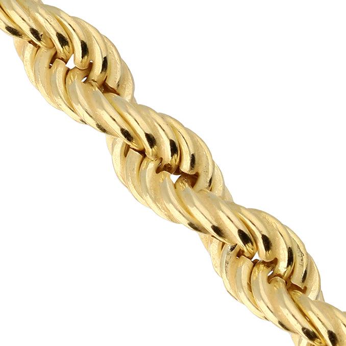 Delicate Braided Rope Necklace in Gold Vermeil - Rococo Jewellery