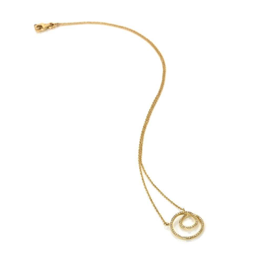 Hot Diamonds 9ct Gold Flow Necklace - Rococo Jewellery
