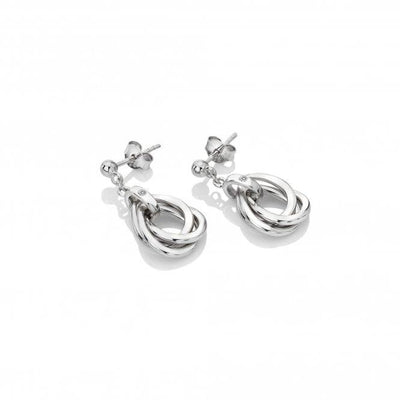 Hot Diamonds Silver Trio Teardrop Earrings - Rococo Jewellery