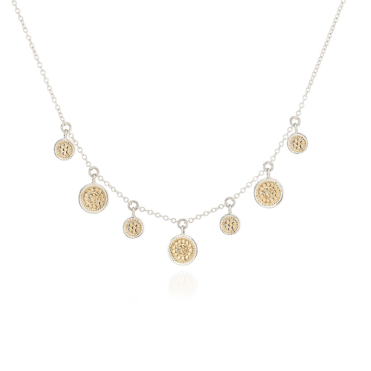 Anna Beck Classic Coin Charm Collar Necklace - Rococo Jewellery