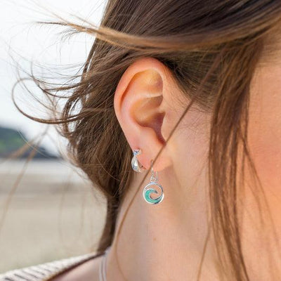 Sea Gems Turquoise Wave Drop Earrings - Rococo Jewellery