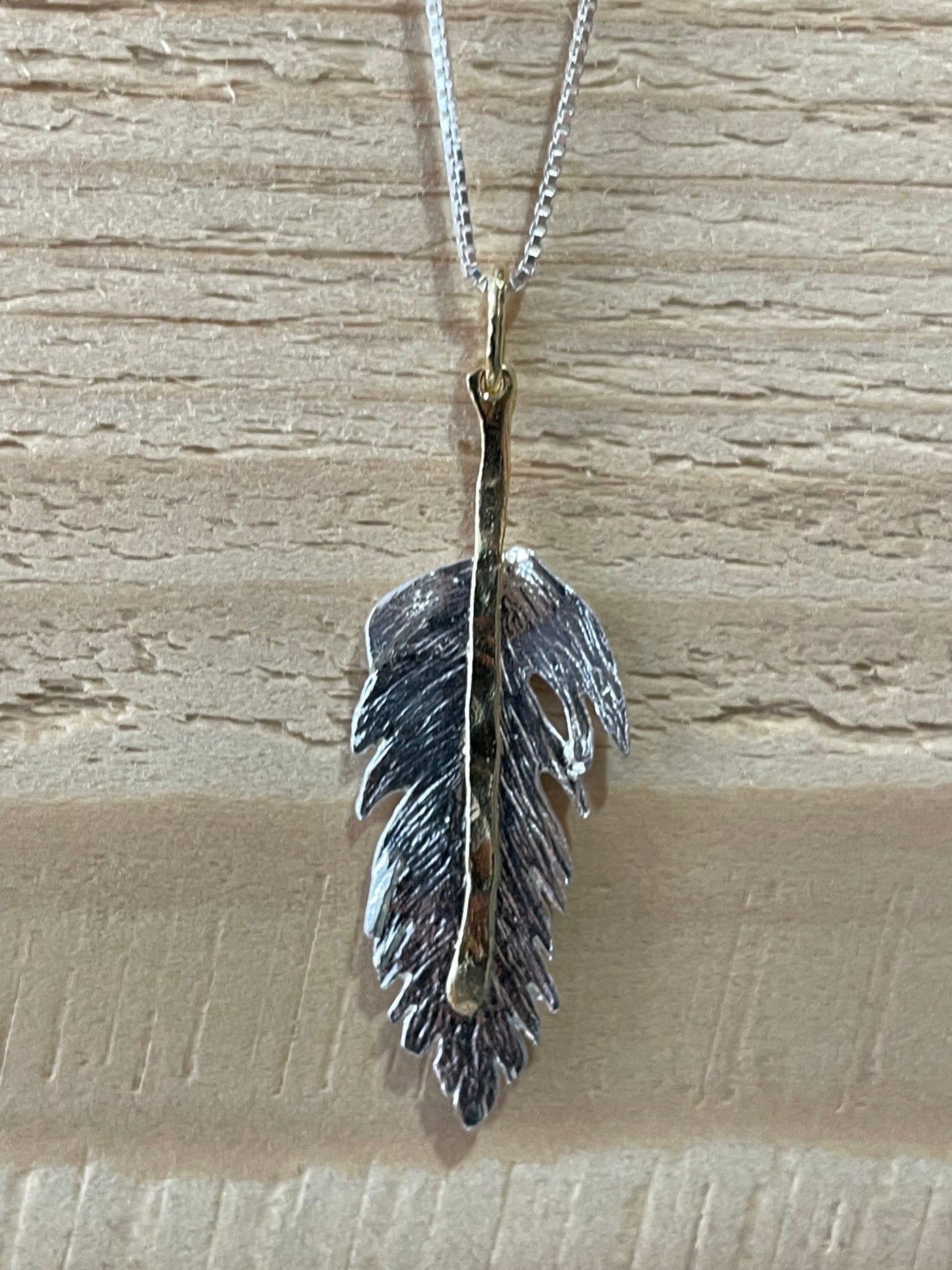 Saphirim Feather Pendant - Rococo Jewellery