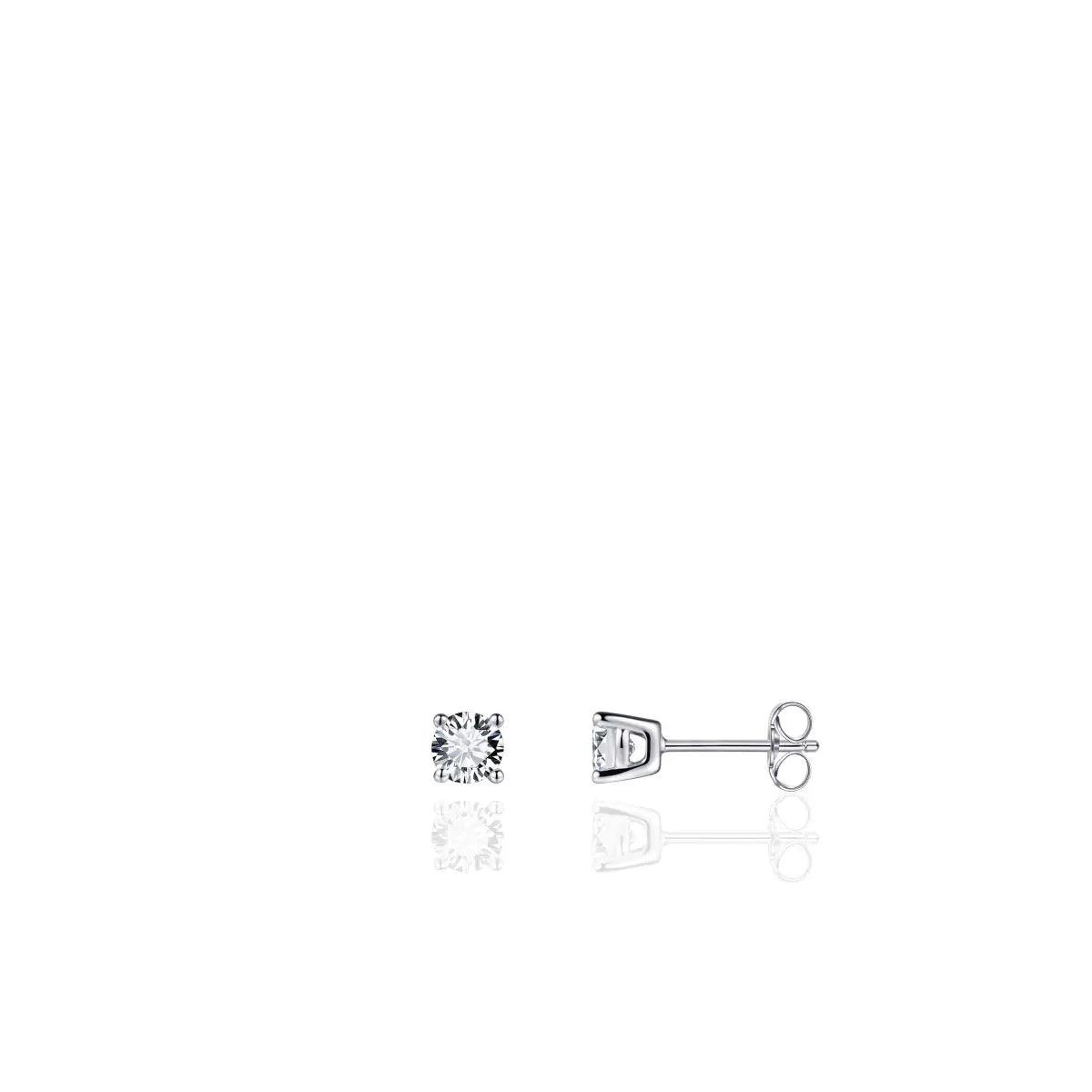 3mm Cubic Zirconia Stud Earrings - Rococo Jewellery