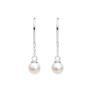 Silver Pearl Drop Earrings - Rococo Jewellery