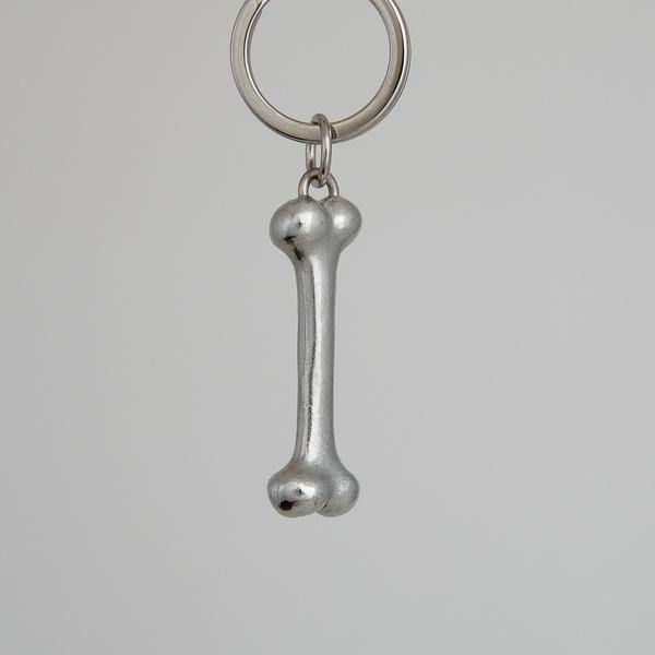 Lancaster & Gibbings Dog Bone Key Ring in Pewter - Rococo Jewellery