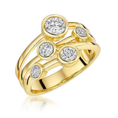 Jools Bubbles Ring - Yellow Gold - Rococo Jewellery