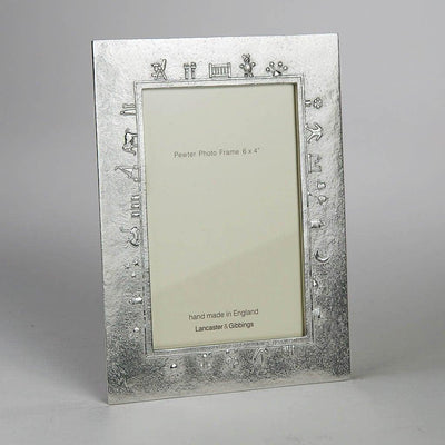 Lancaster & Gibbings Pewter Baby Charms Photo Frame - Rococo Jewellery