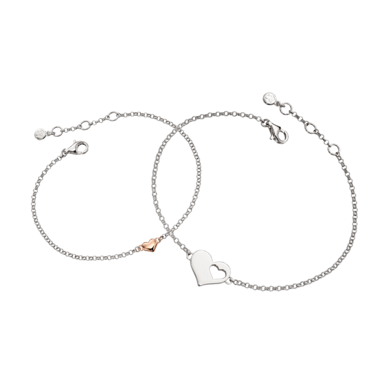 Little Star Mummy & Me My Heart Bracelet Set - Rococo Jewellery