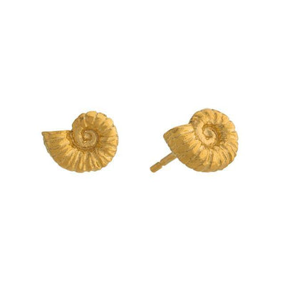Alex Monroe Ammonite Shell Studs - Rococo Jewellery