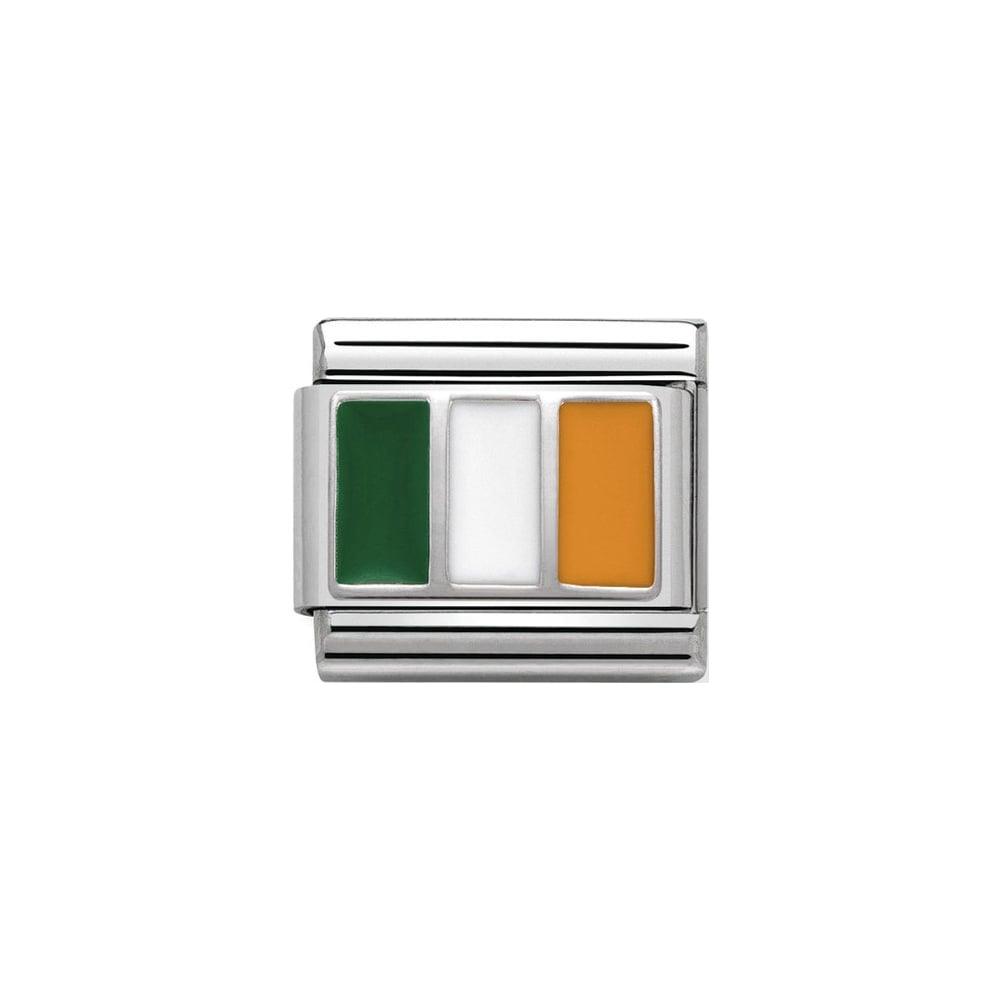 Nomination Classic Silver Ireland Flag Charm - Rococo Jewellery