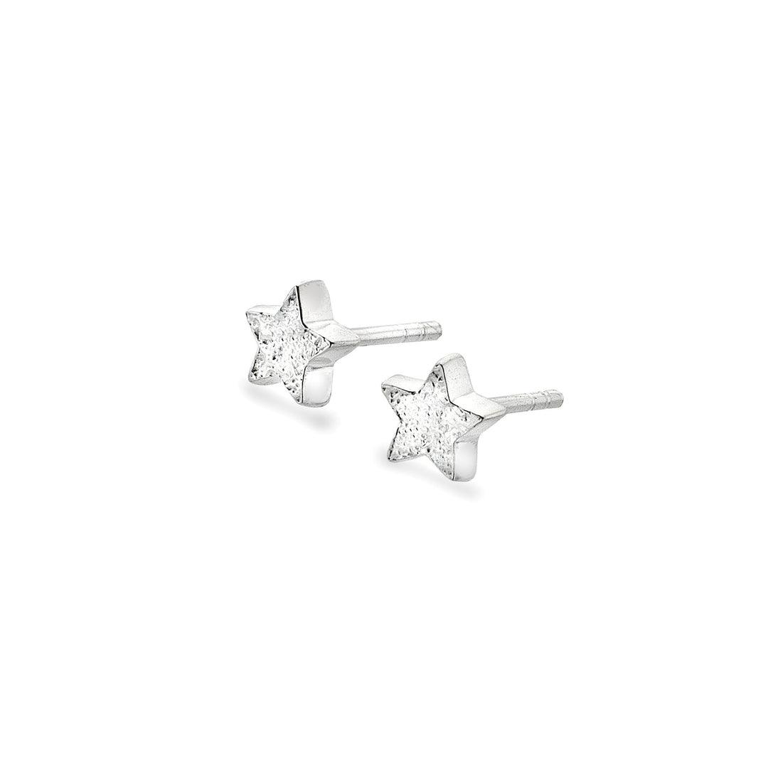 Sea Gems Silver Star Stud Earrings - Rococo Jewellery