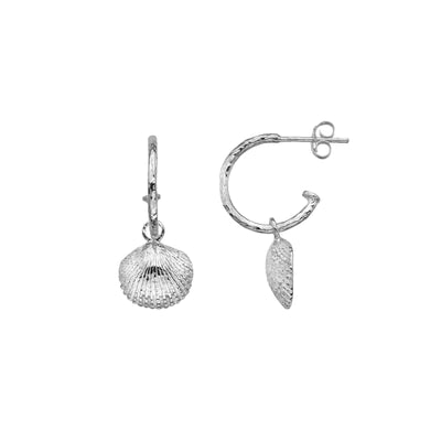 Sea Gems Cockle Shell Hoops - Rococo Jewellery