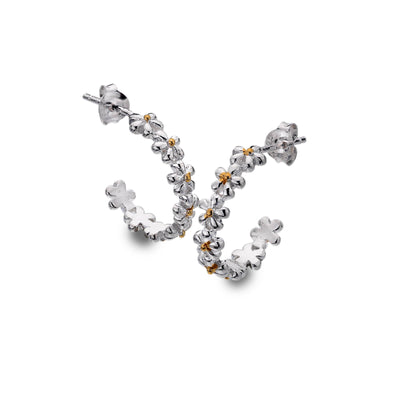 Sea Gems Daisy Chain Hoop Earrings - Rococo Jewellery