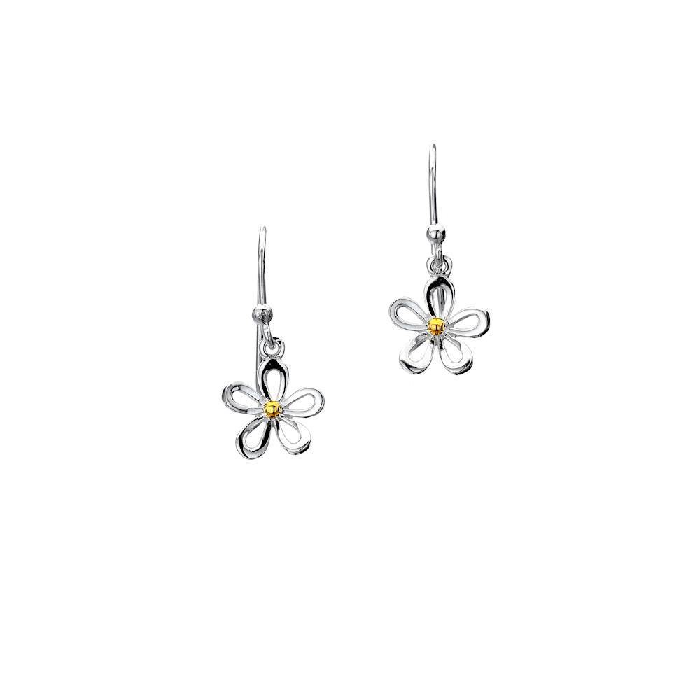 Sea Gems Daisy Flower Drop Earrings - Rococo Jewellery