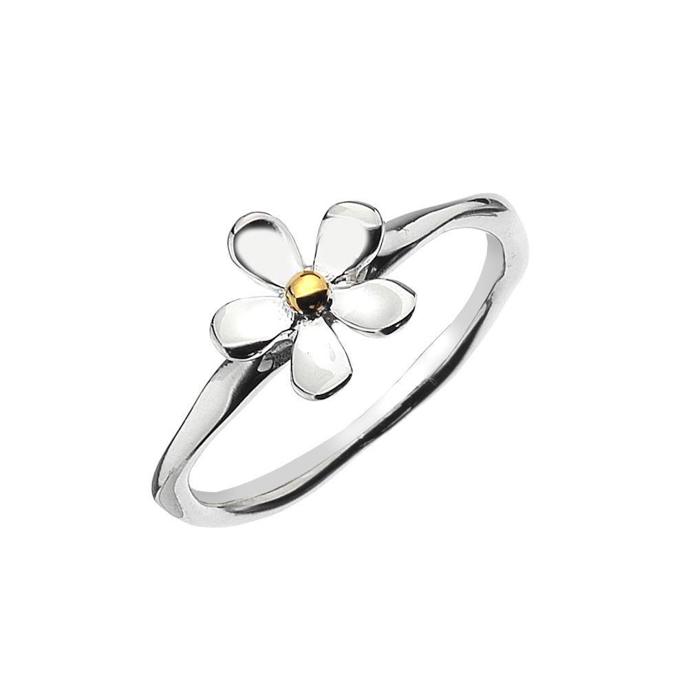 Sea Gems Daisy Flower Ring - Sterling Silver - Rococo Jewellery