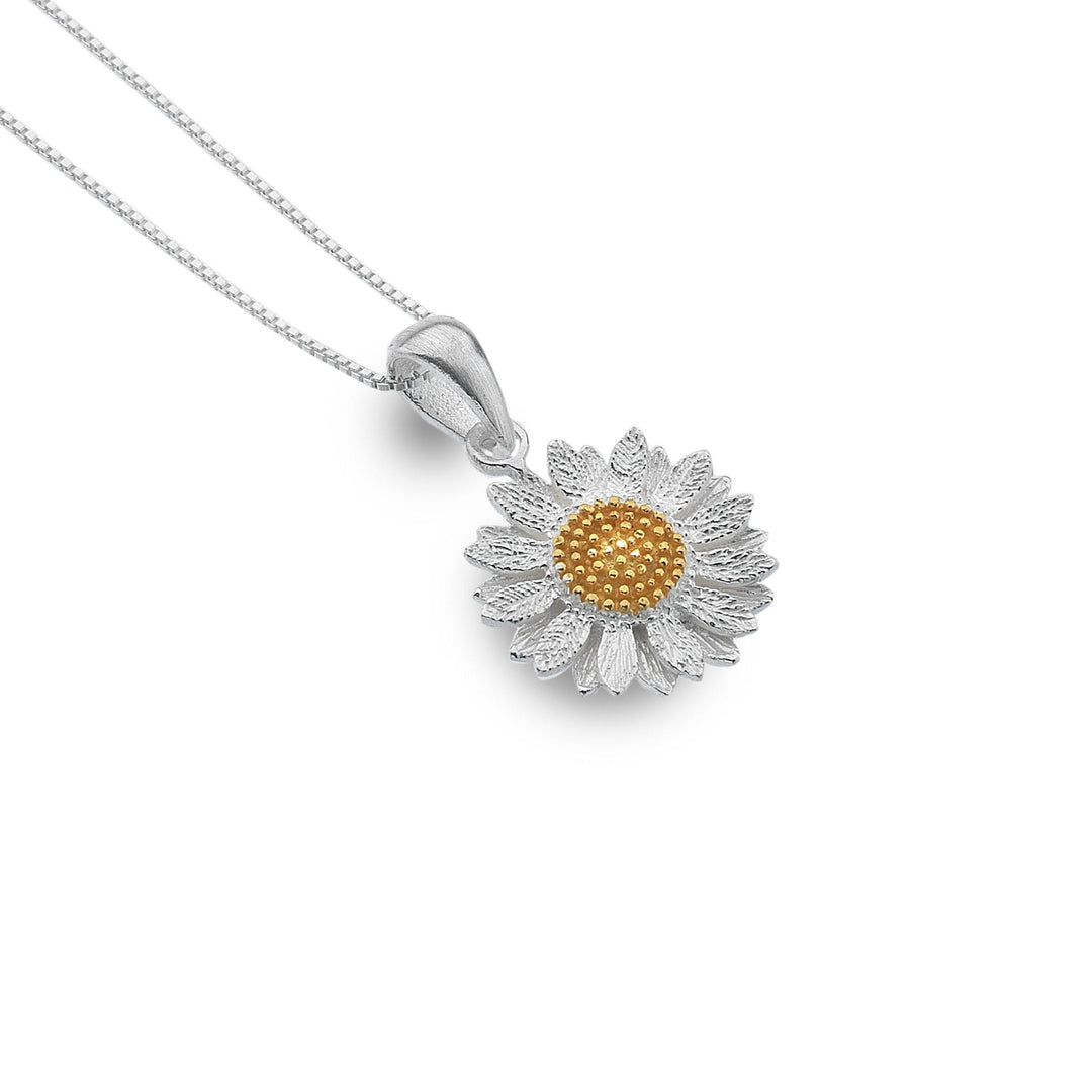 Sterling silver sunflower necklace store