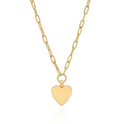 Anna Beck Medium Heart Necklace - Gold - Rococo Jewellery