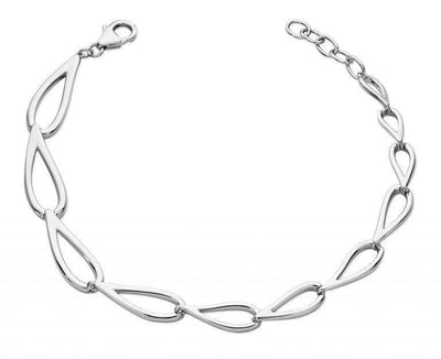 Lucy Q Sterling Silver Petal Bracelet - Rococo Jewellery