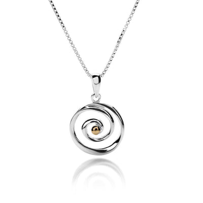 Sea Gems Swirl Pendant - Rococo Jewellery