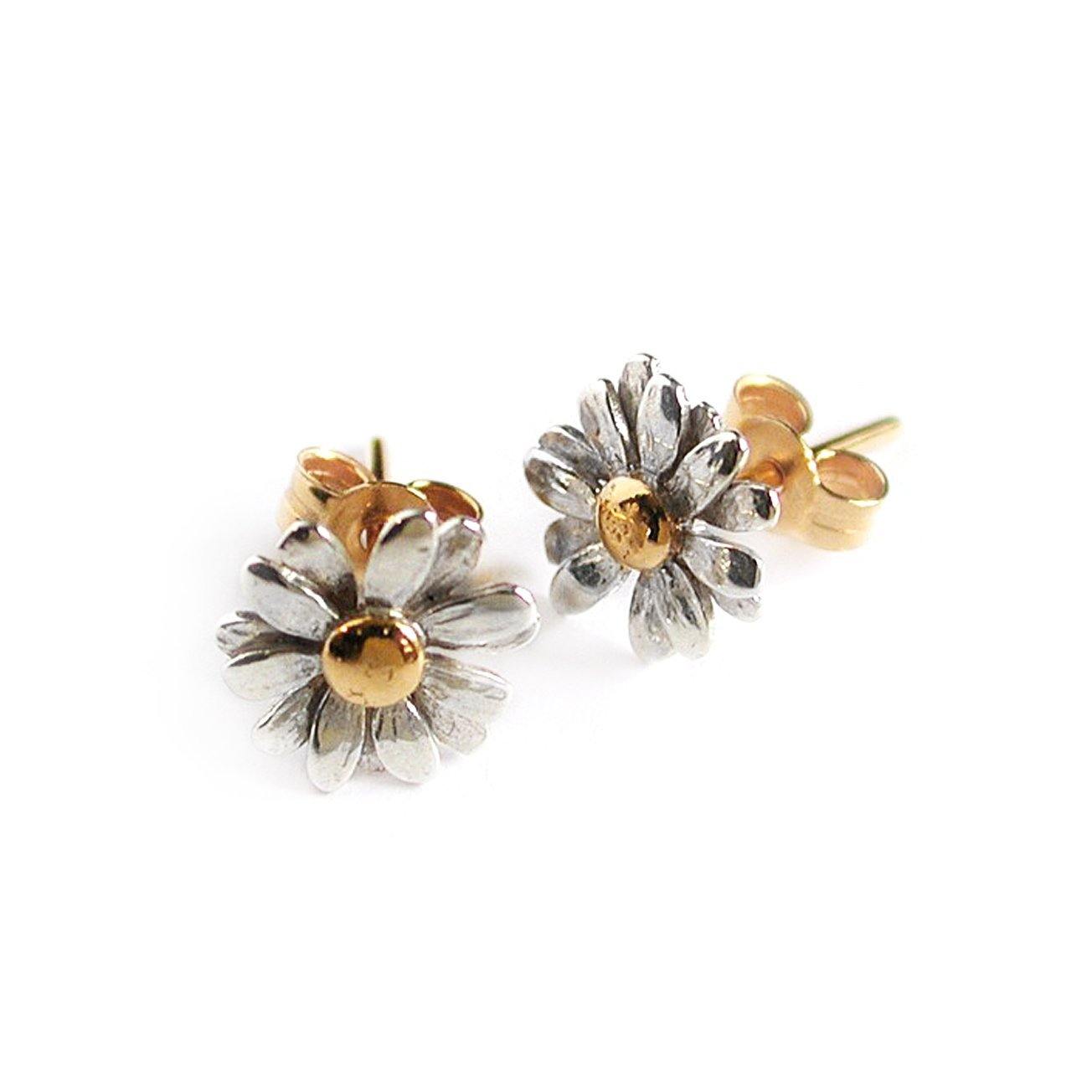 Alex Monroe Classic Daisy Stud Earrings - Rococo Jewellery