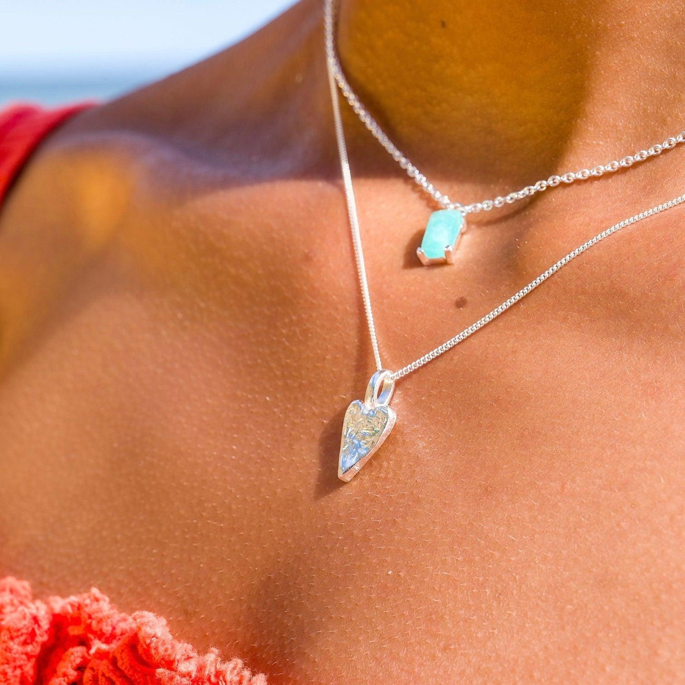 Sea Gems Pure Heart Pendant - Rococo Jewellery