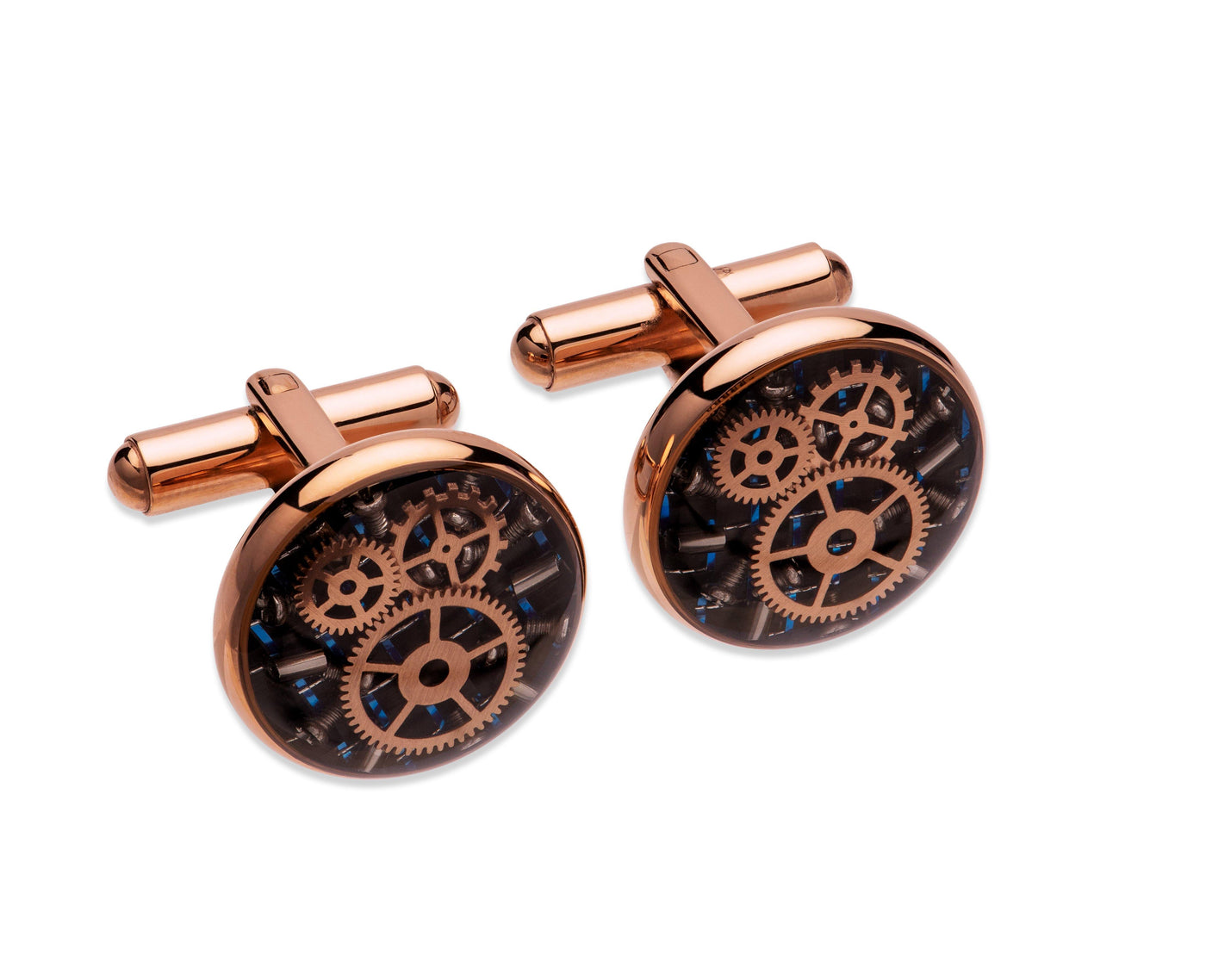 Unique & Co Stainless Steel Gear Parts Cufflinks - Rococo Jewellery