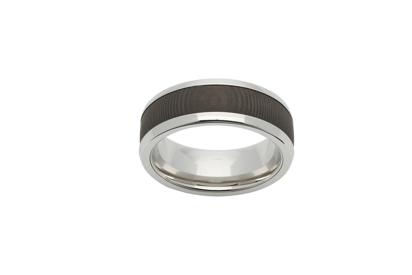Unique & Co Carbon Fibre Steel Ring - Rococo Jewellery