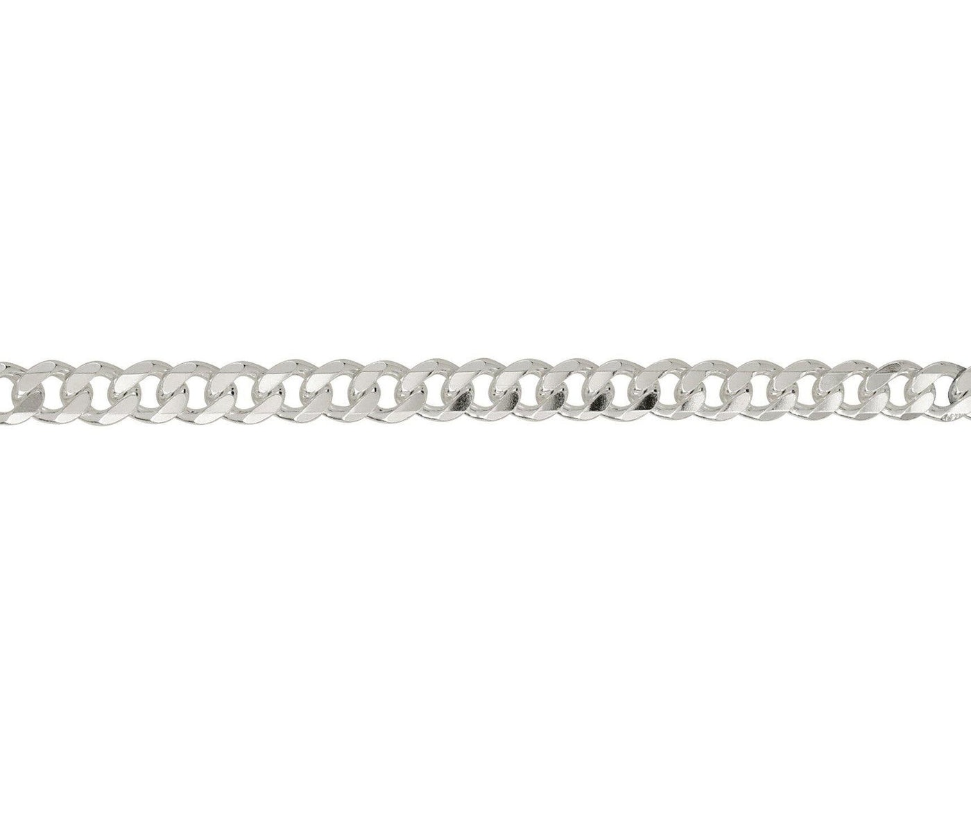 45cm Sterling Silver Metric Curb Men's Chain - Rococo Jewellery